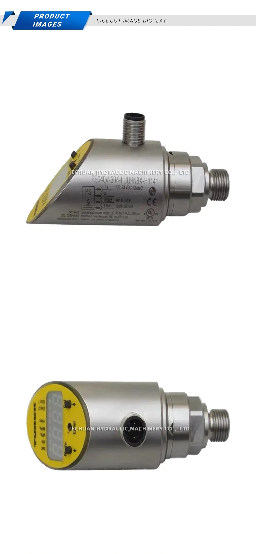 TURCK PS040V-304-LUUPN8X-H1141 Digital Pressure Switch Description