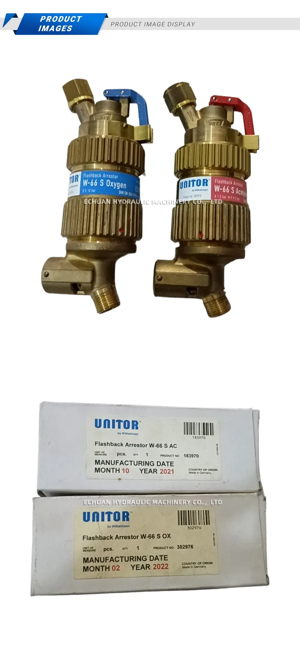 Unitor W-66 S Flashback Arrestor Description