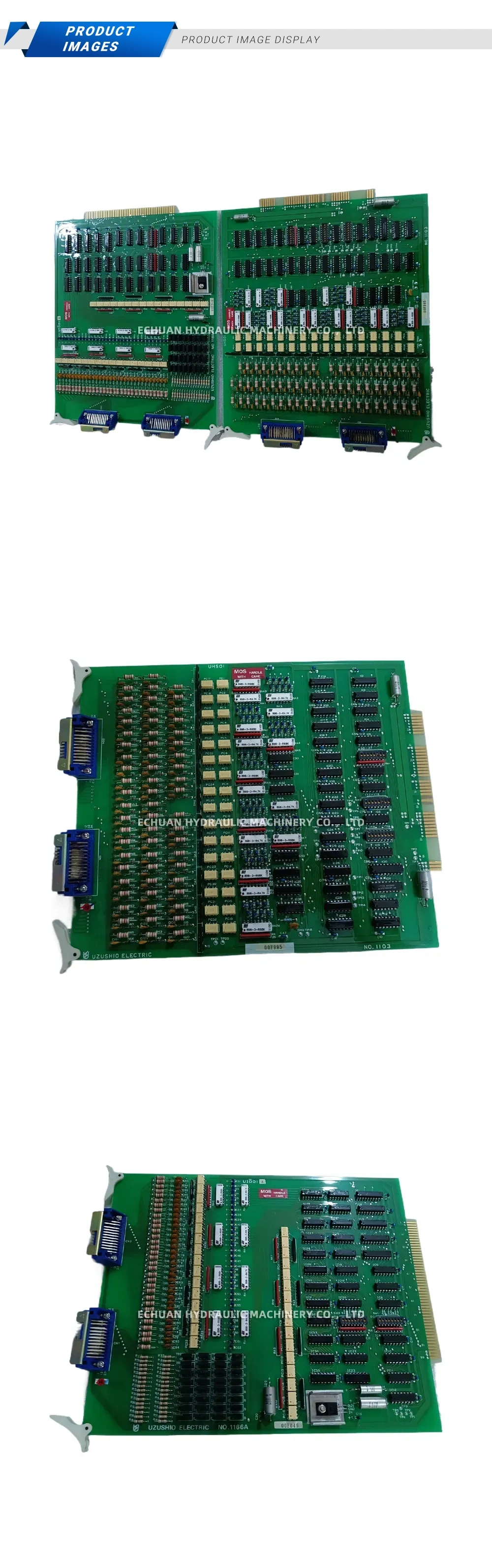 Uzushio Electric NO.1166A / NO.1103 / UM501 Elevator Control Circuit Board Description