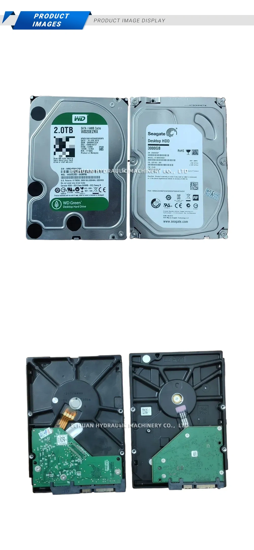 WD / Seagate WD20EZRZ / ST3000DM001 3.5-inch SATA Internal Hard Disk Drive Description