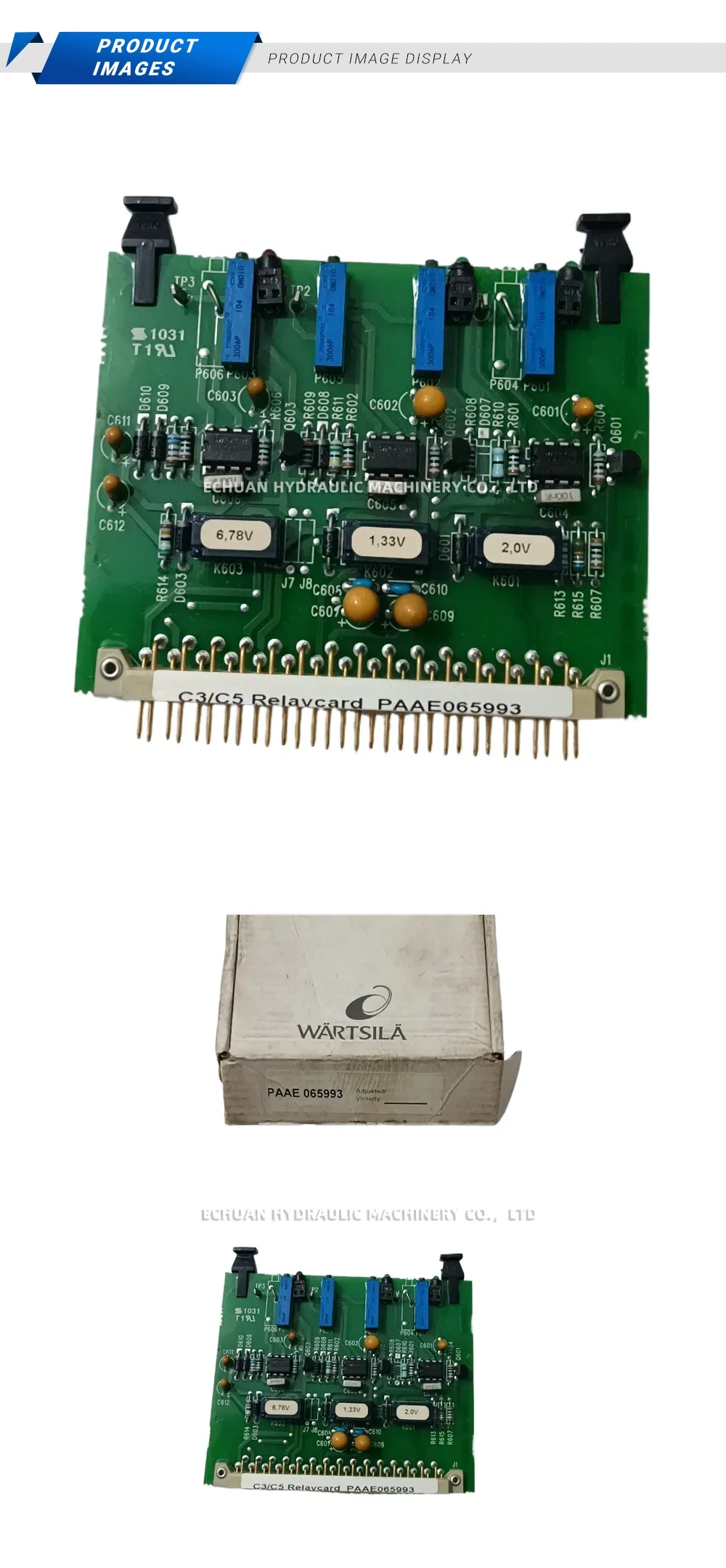 Wärtsilä PAAE065993 Relay Card PCB Module Description