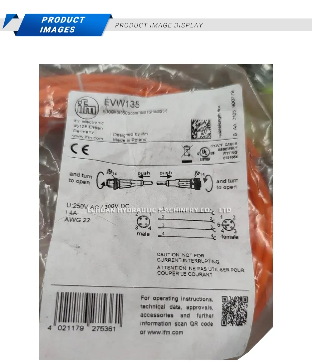 ifm EVW135 Connection Cable / Cable Assembly Description