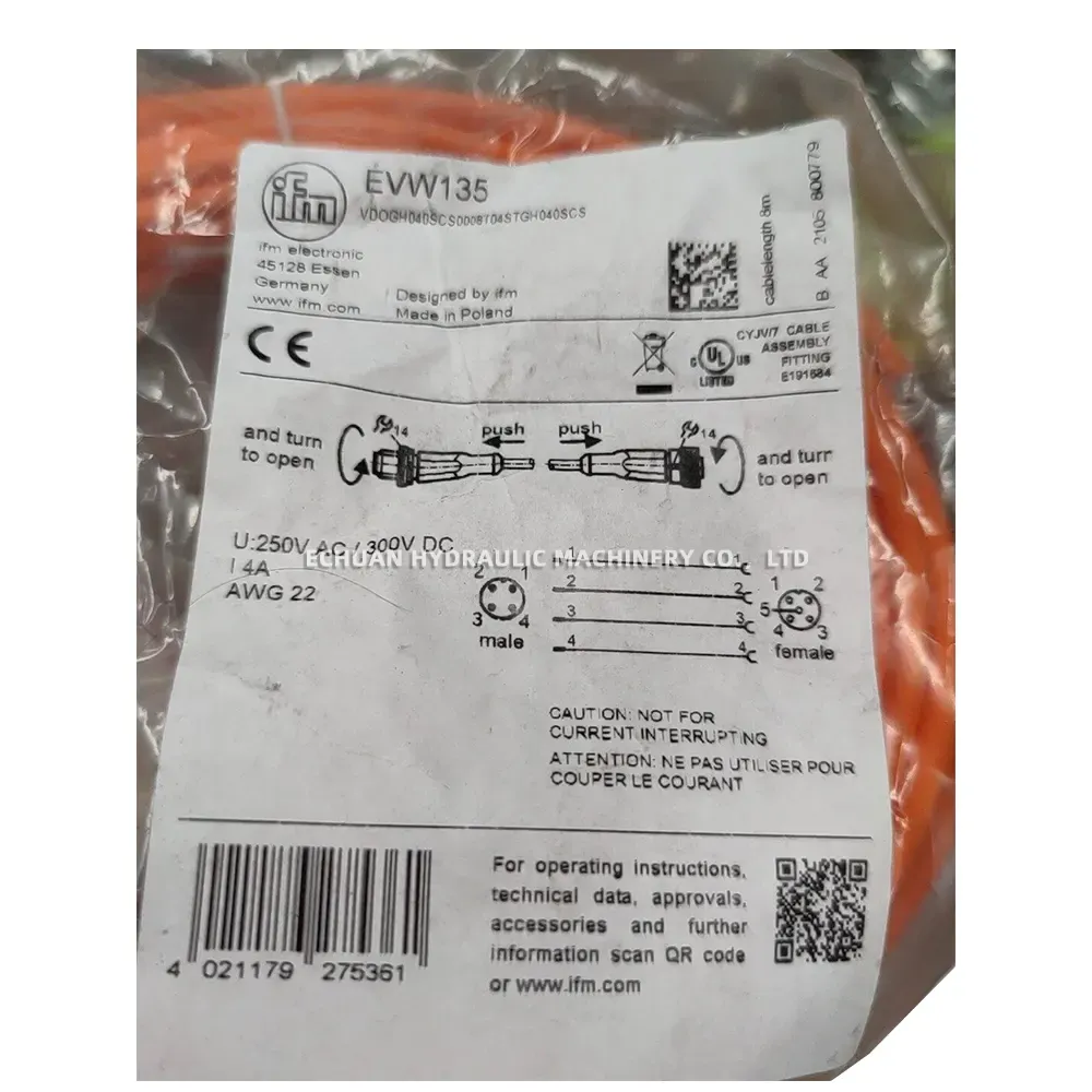ifm EVW135 Connection Cable / Cable Assembly