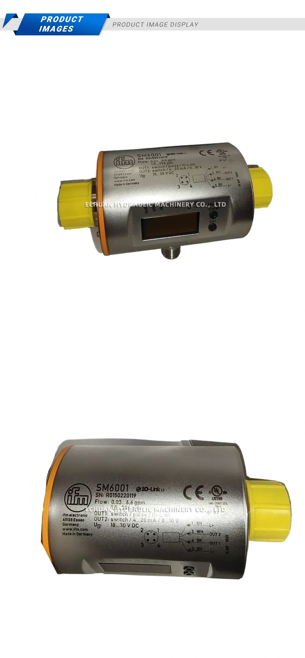 ifm SM6001 Flow Monitor Description