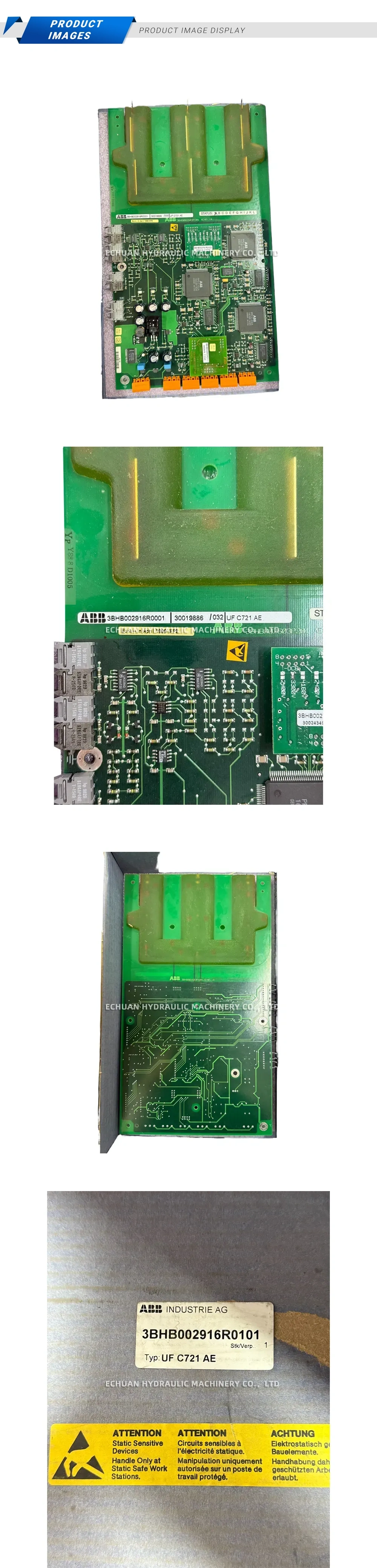 ABB 3BHB002916R0101 Electronic Control Board Description