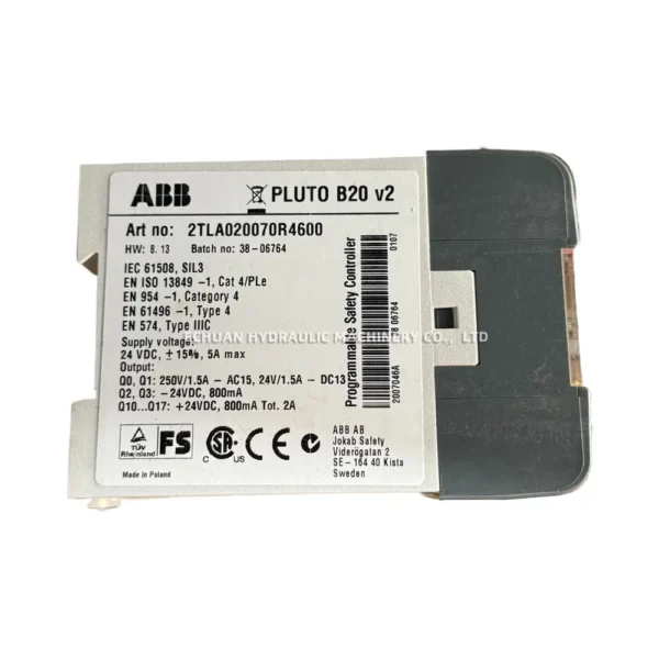 ABB PLUTO B20 v2 Programmable Safety Controller - Echuan Hydraulic