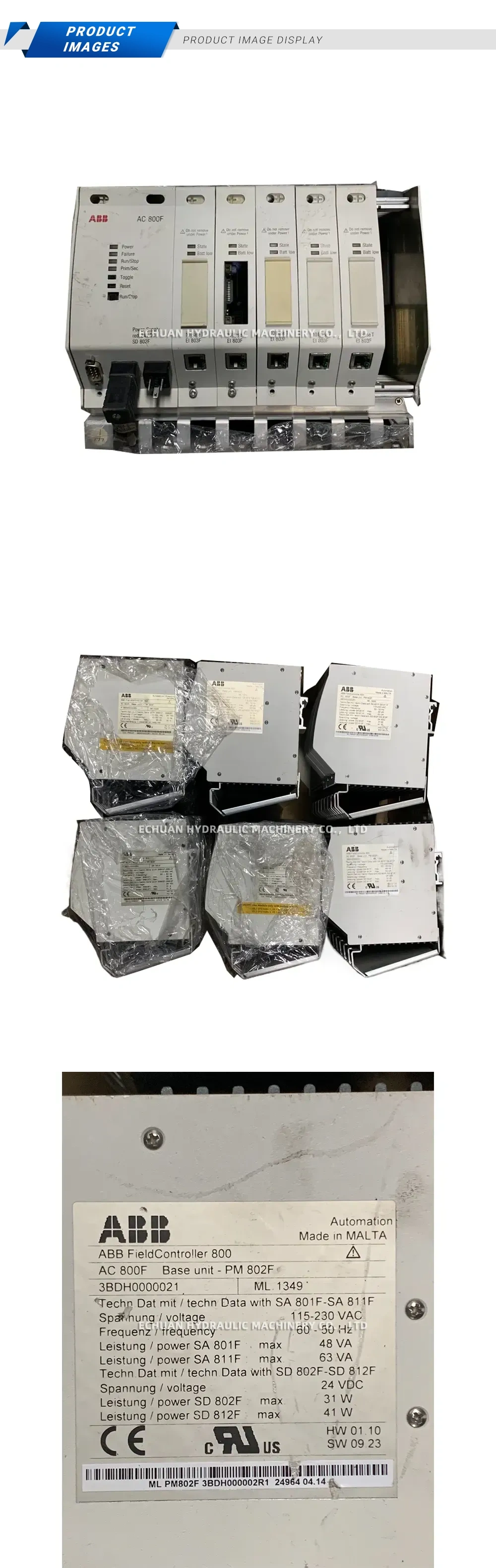 ABB PM 802F Field Controller Base Unit Description