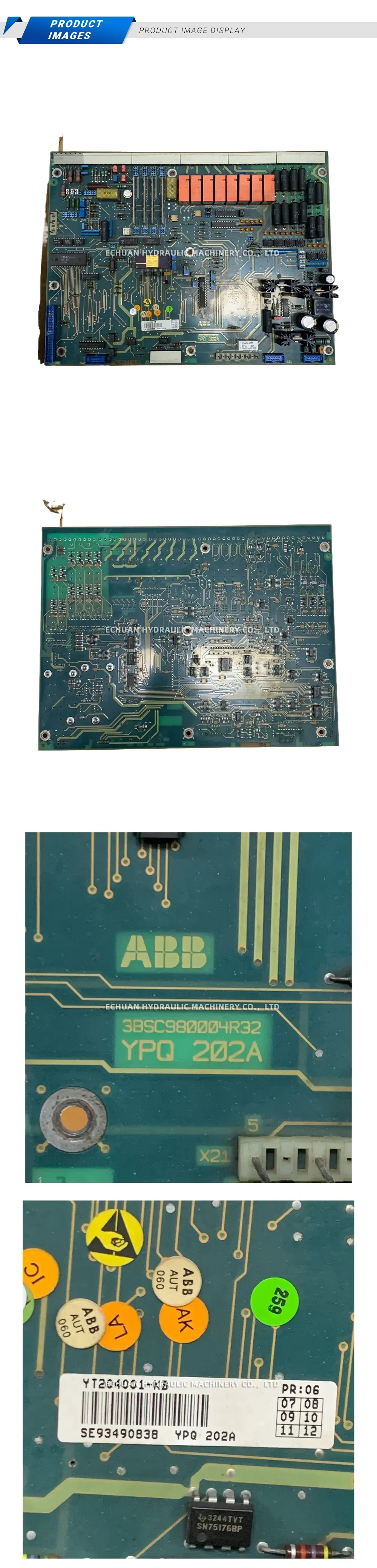 ABB YT204001-KB Control Circuit Board Description