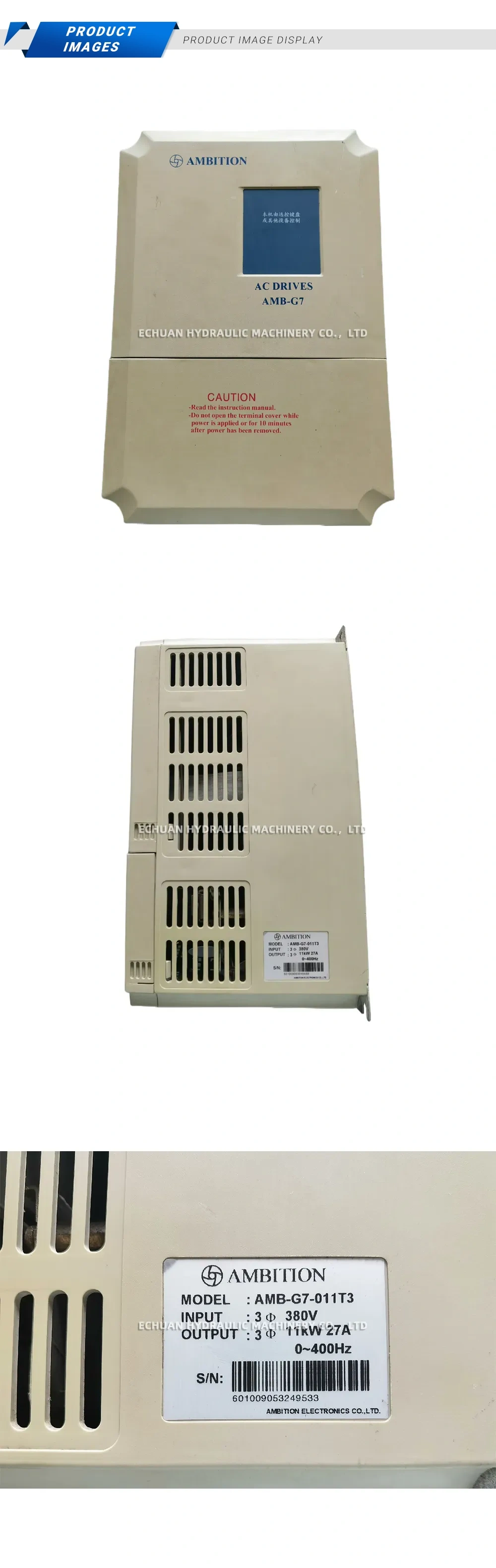 AMBITION AMB-G7-011T3 AC Drive Description