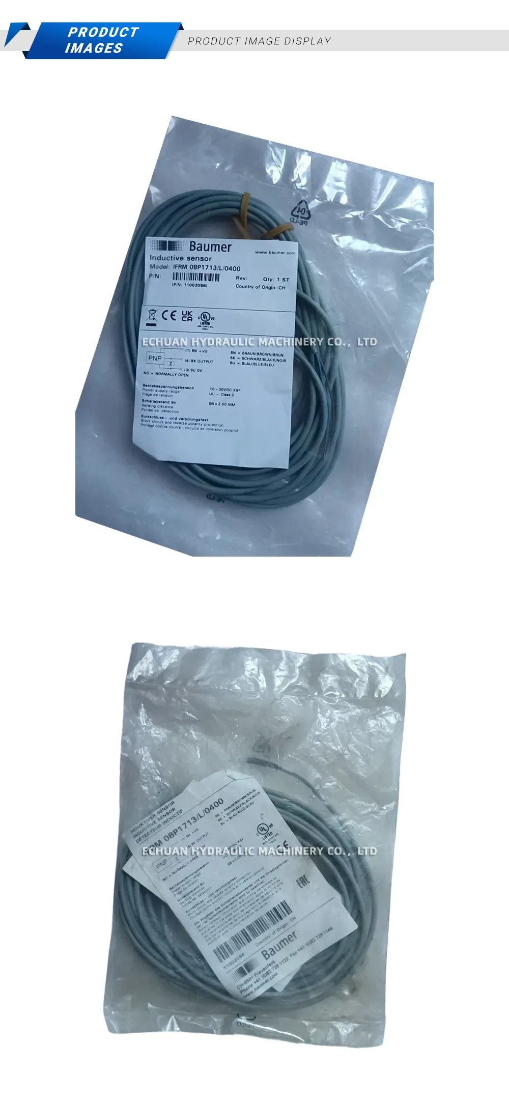 Baumer IFRM 08P1713/L/0400 Inductive Sensor Description