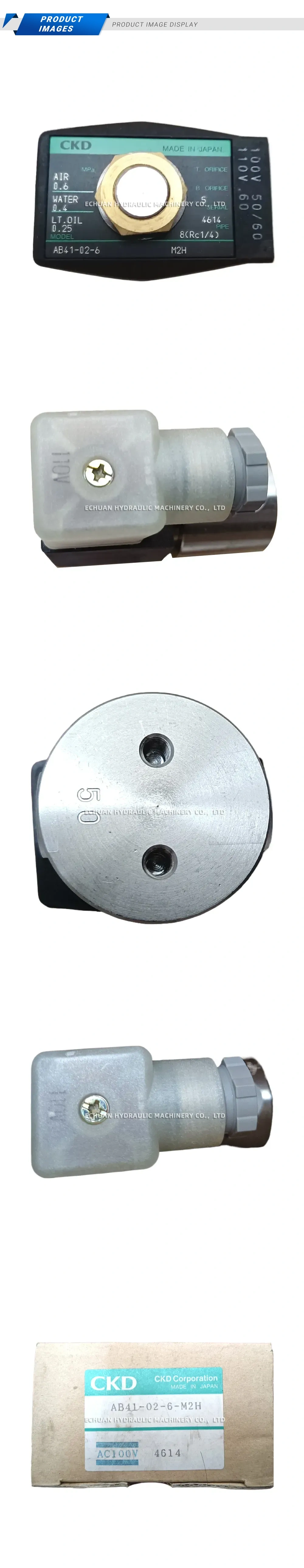 CKD AB41-02-6-M2H Solenoid Valve Description