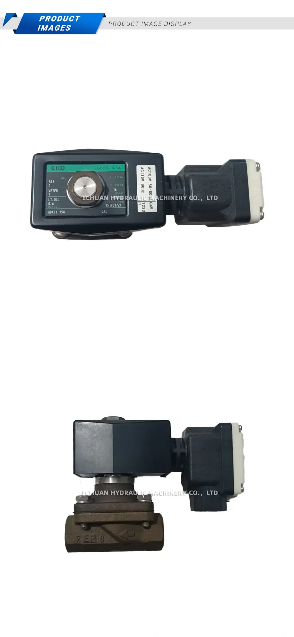 CKD ADK11-15A Solenoid Valve Description
