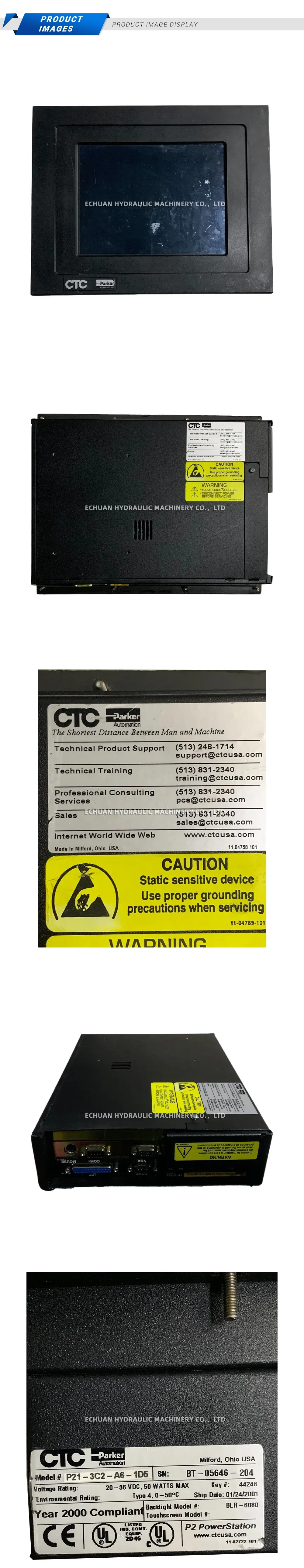 CTC Parker Automation P21-3C2-A6-1D5 Industrial Touchscreen Panel / HMI Description