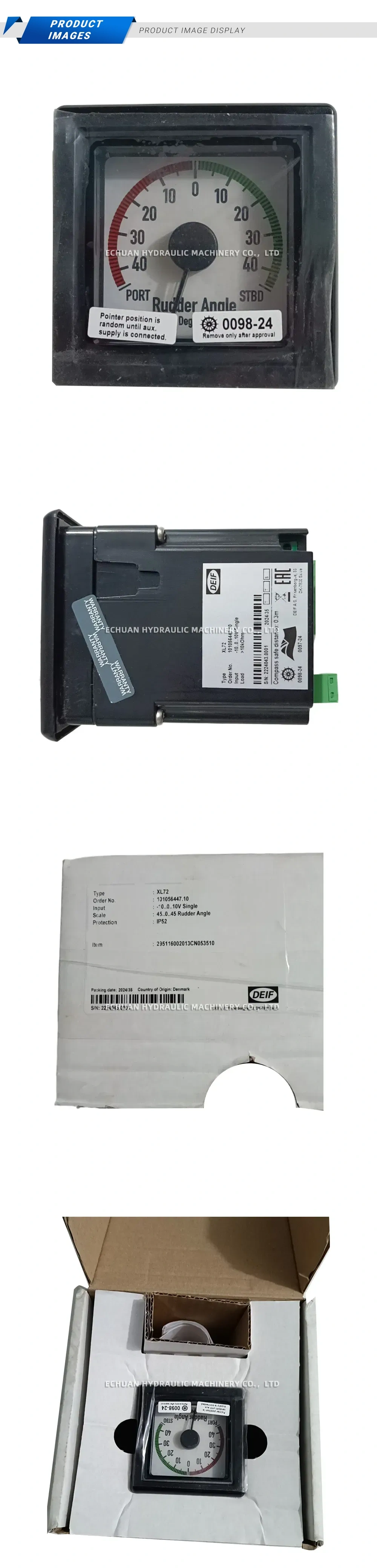 DEIF XL72 Rudder Angle Indicator Description