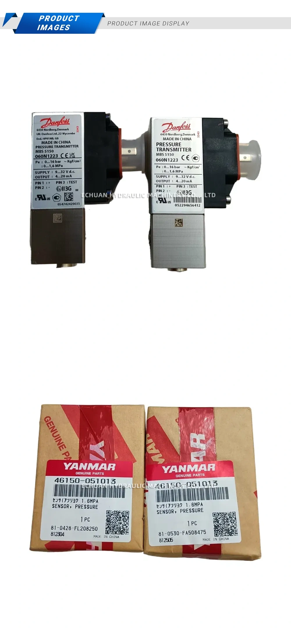 Danfoss MBS 5150 / 060N1223 / 46150-051013 Pressure Transmitter Description