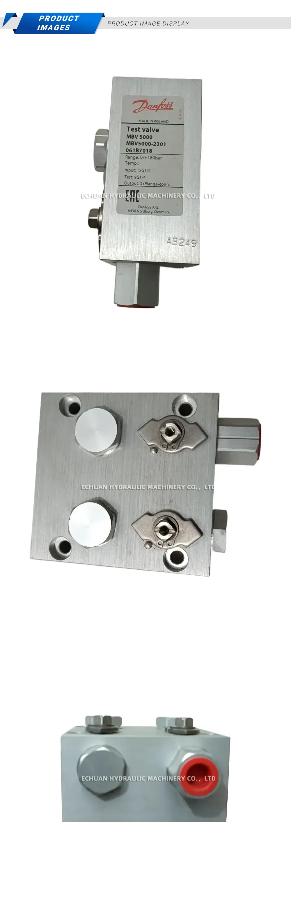 Danfoss MBV5000-2201 Test Valve Description