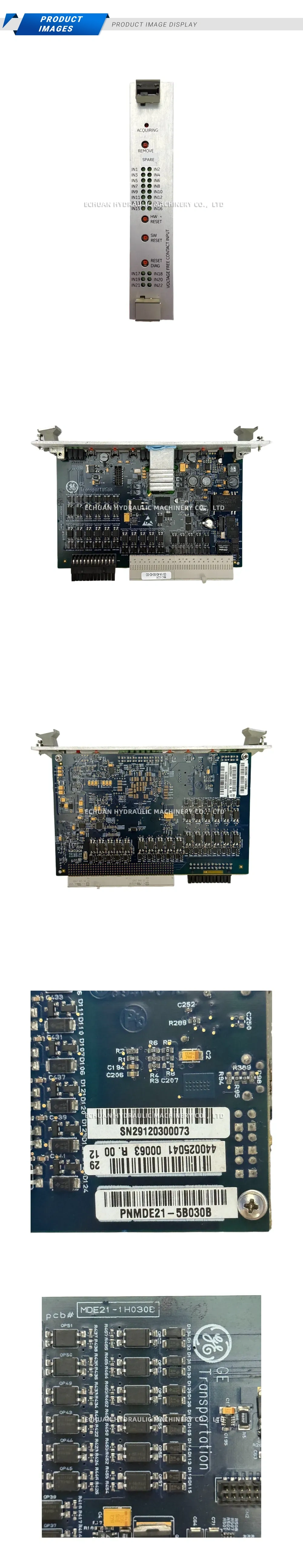 GE Transportation PNMDE21-5B030B Voltage Free Contact Input Module Description