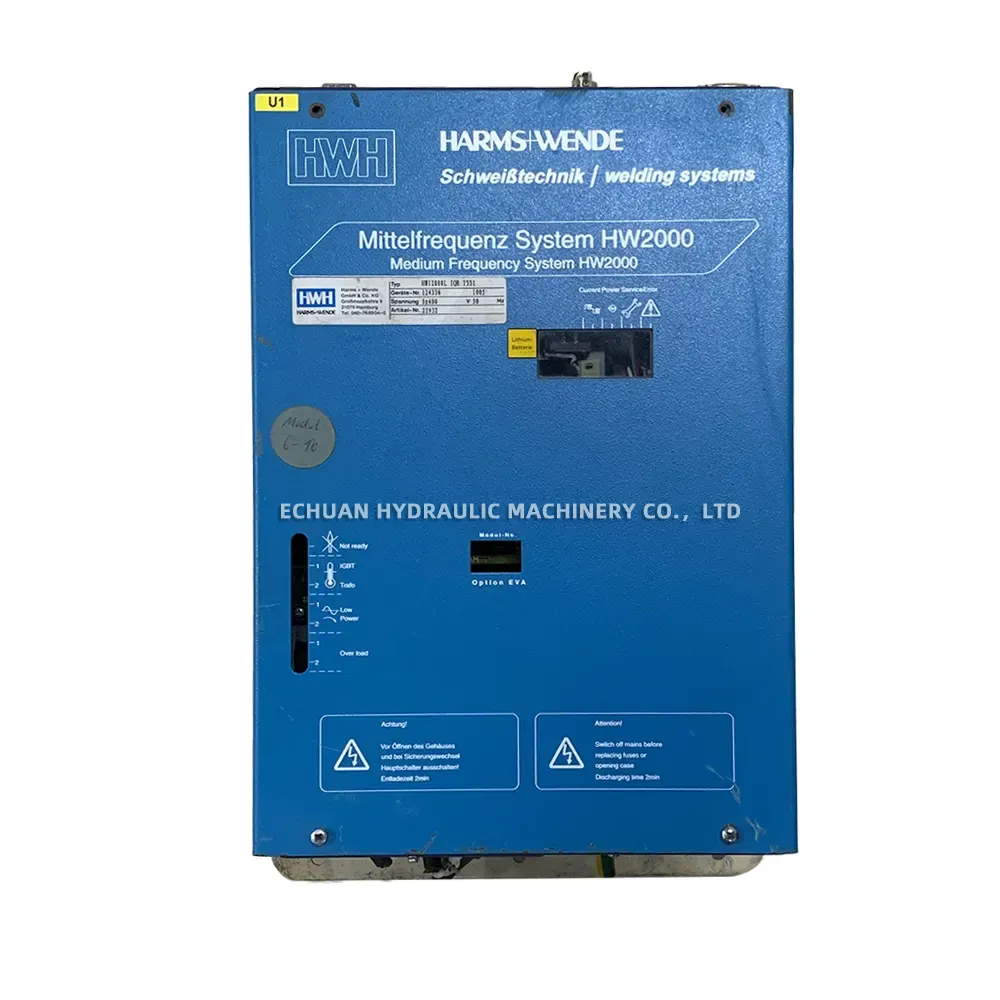 HARMS+WENDE HWI2808L IQR 1331 Medium Frequency Welding System