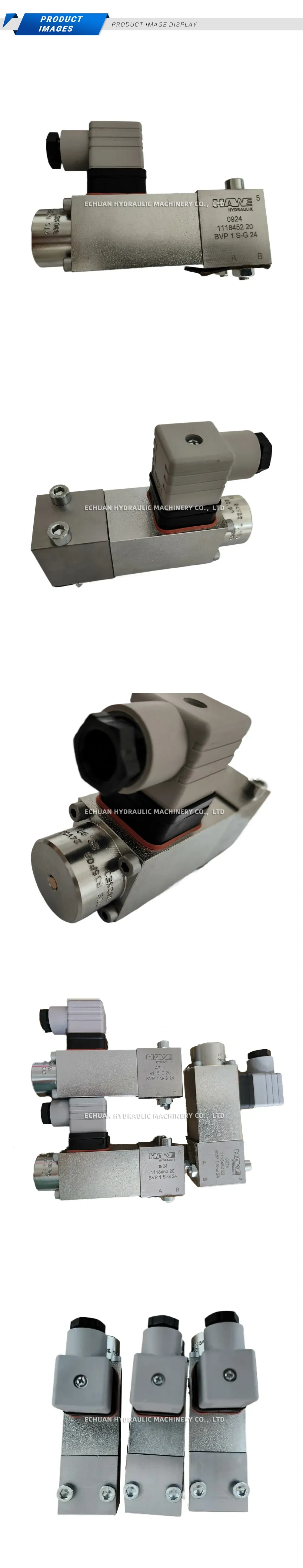 HAWE BVP 1 S-G 24 Hydraulic Solenoid Directional Control Valve Description