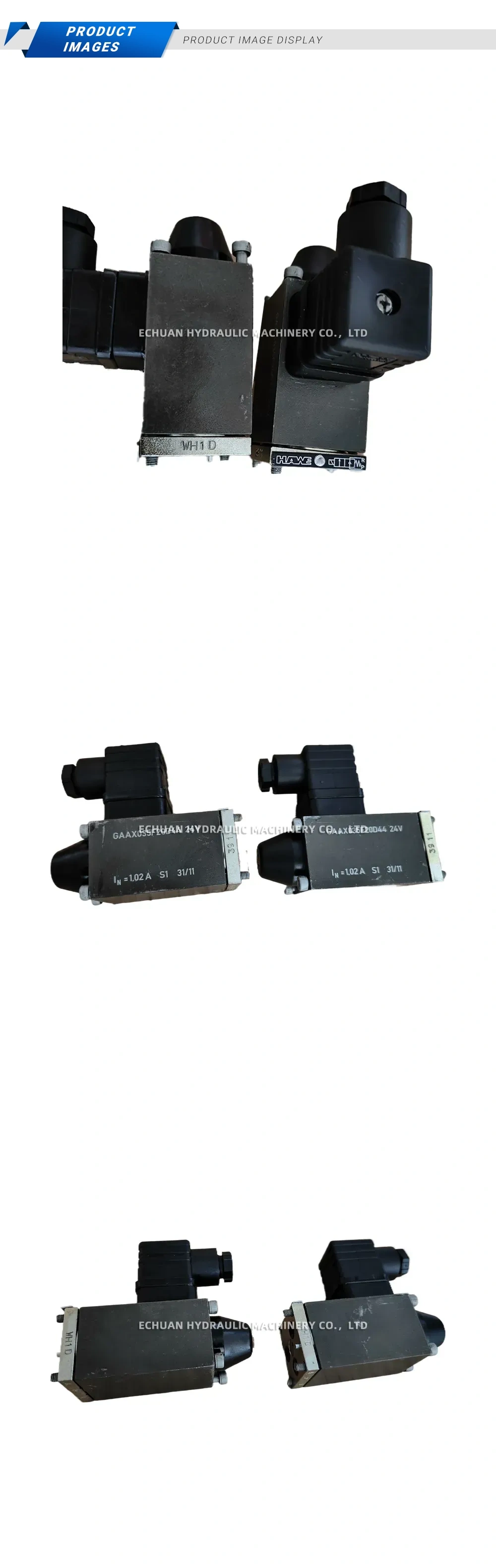 HAWE GAAX035F20D44 / WH1 D Solenoid Directional Valve Description