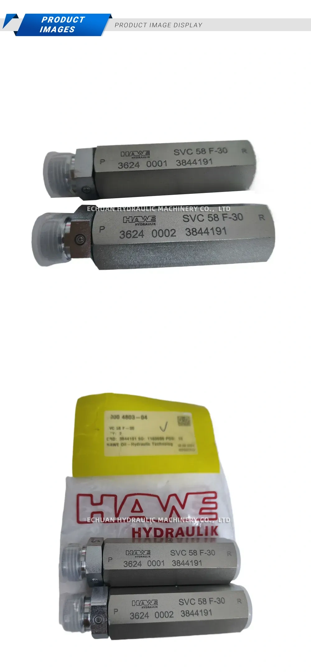 HAWE SVC 58 F-30 Hydraulic Shuttle Valve Description