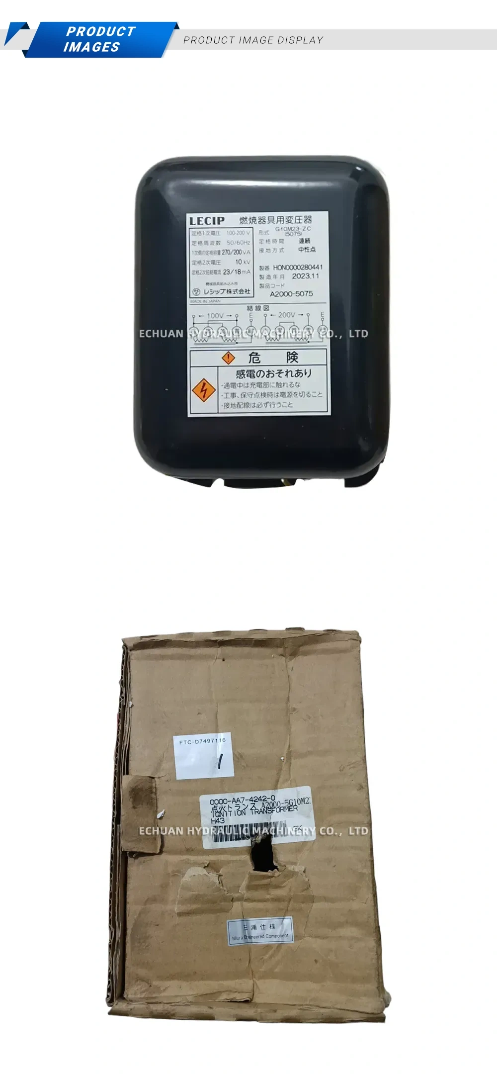 LECIP G10M23-2C Ignition Transformer Description