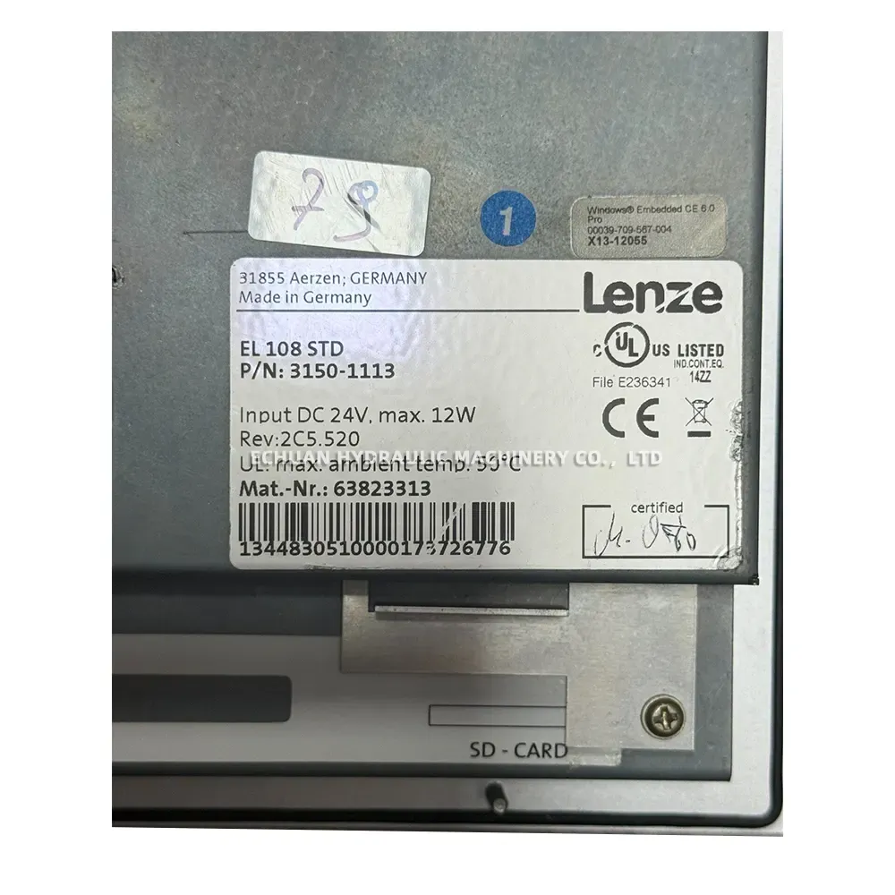 Lenze EL 108 STD Industrial Touch Panel