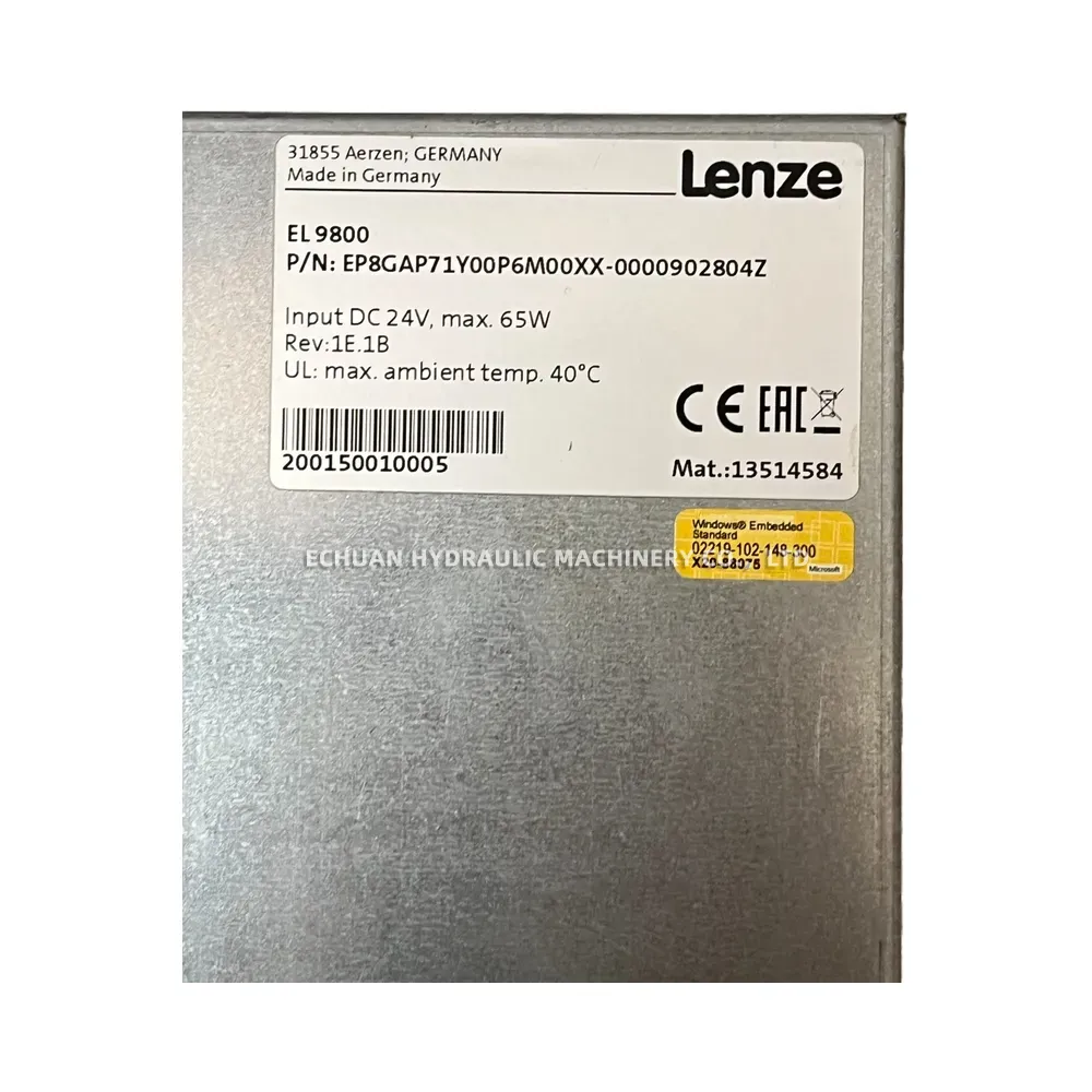 Lenze EL 9800 EP8GAP71Y00P6M00XX-0000902804Z Industrial Panel PC