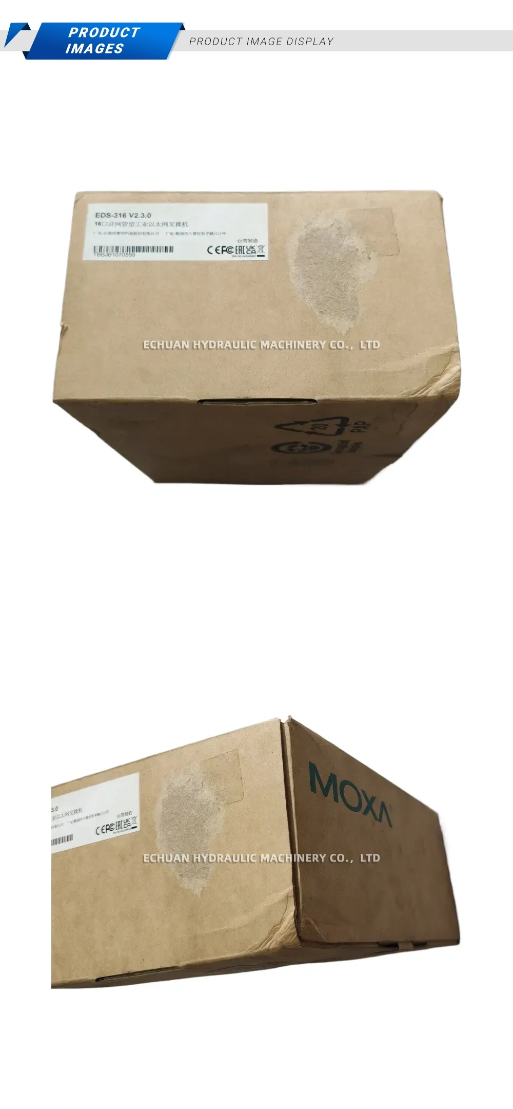 MOXA EDS-316 V2.3.0 16-port Unmanaged Industrial Ethernet Switch Description