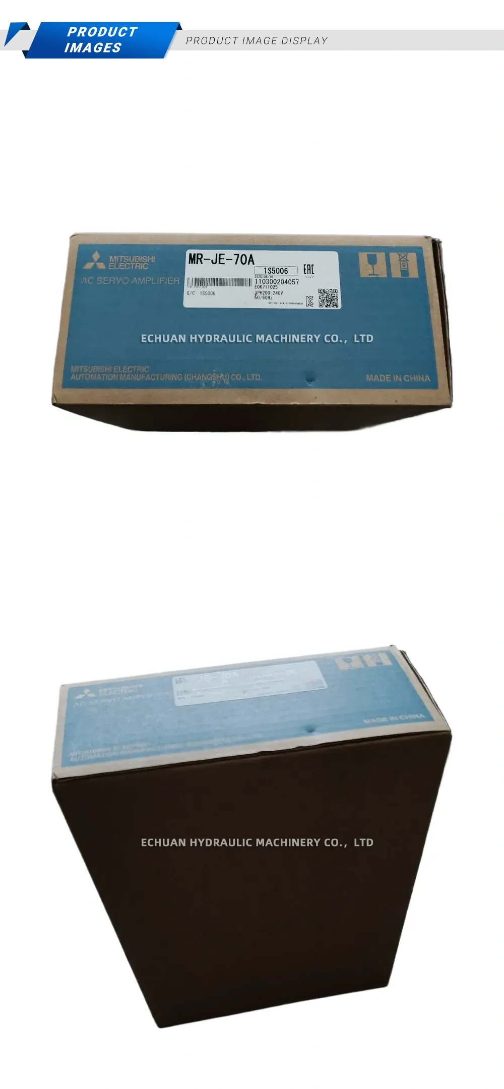 Mitsubishi Electric MR-JE-70A AC Servo Amplifier Description