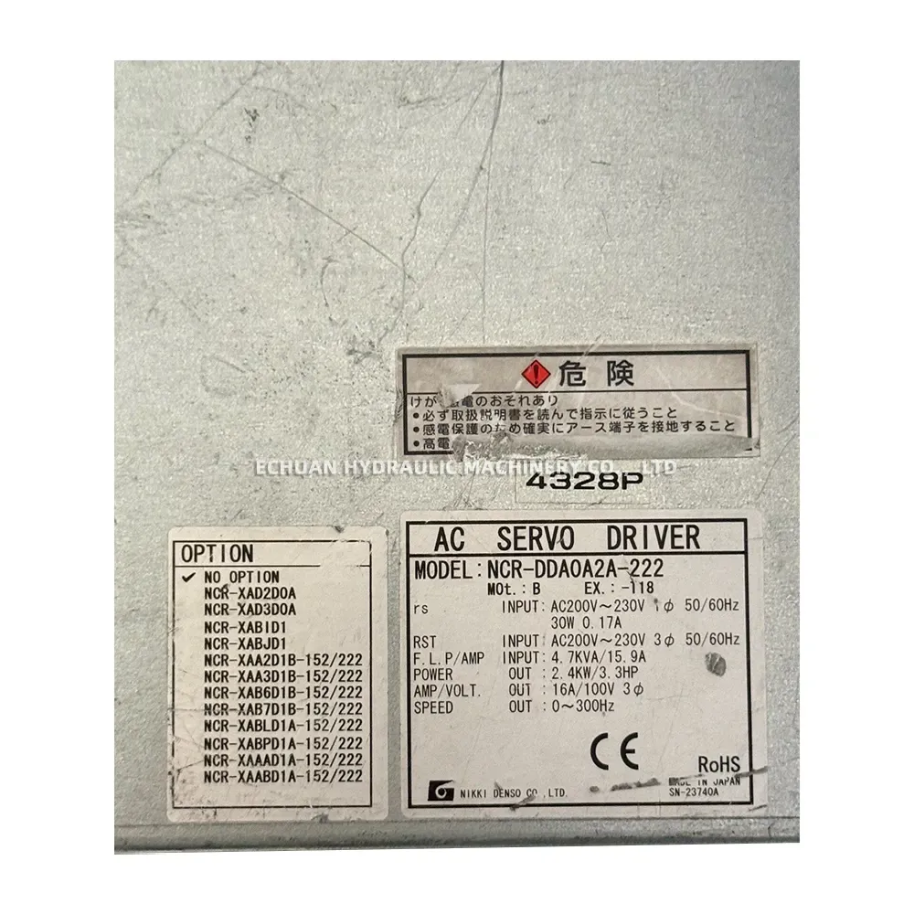 Nikki Denso NCR-DDA0A2A-222 AC Servo Driver