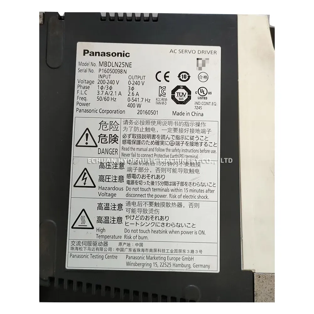 Panasonic MBDLN25NE AC Servo Driver