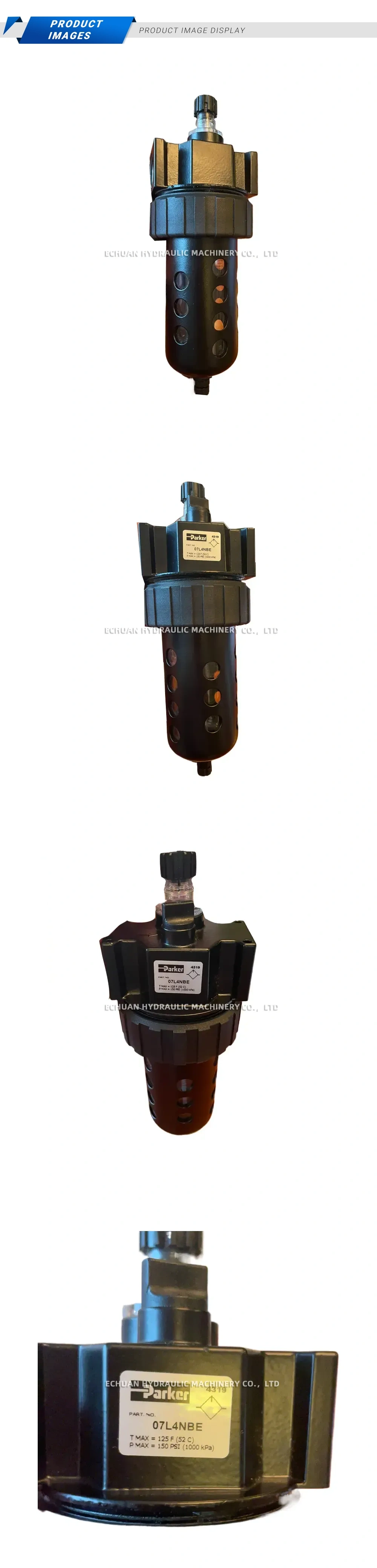 Parker 07L4NBE Compressed Air Filter Description