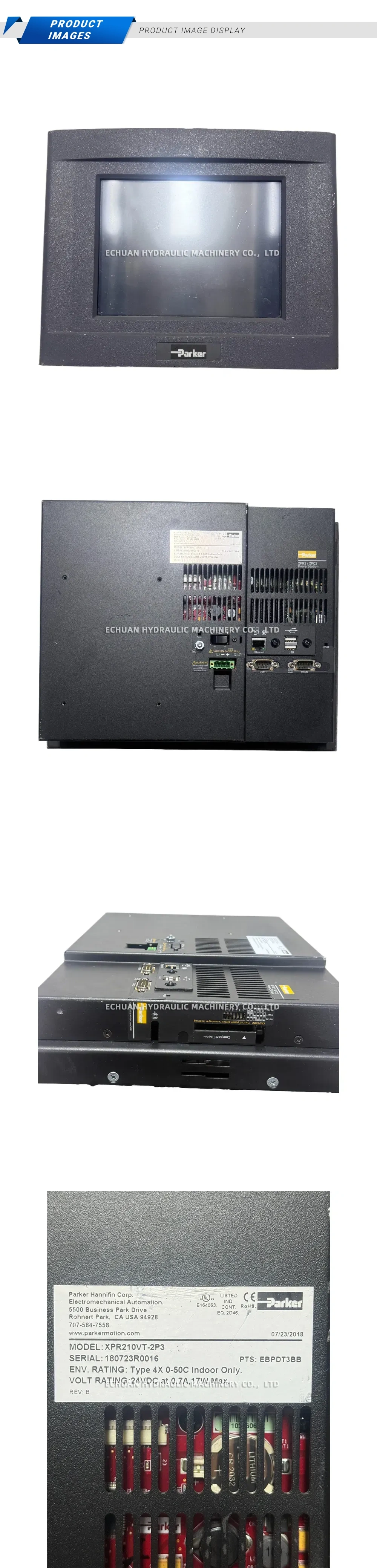 Parker XPR210VT-2P3 Industrial Panel PC / PowerStation HMI Description