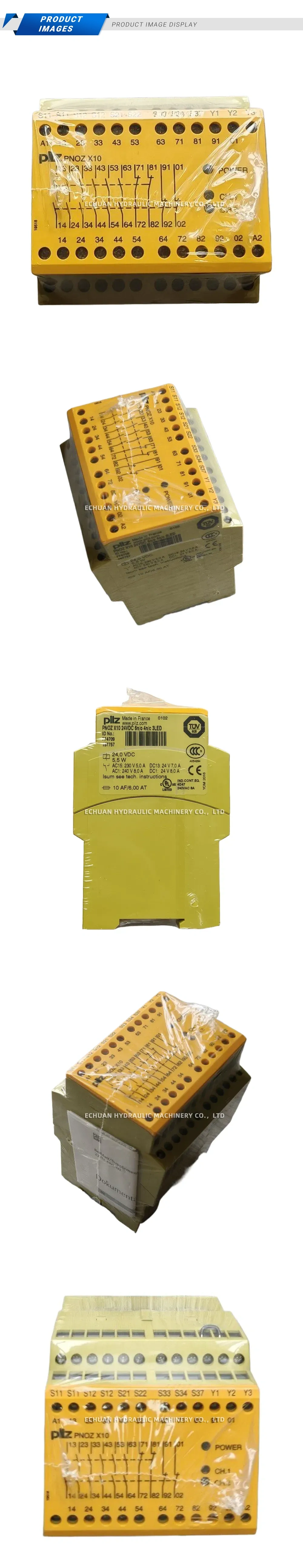 Pilz PNOZ X10 24VDC 6n/o 4n/c 3LED Safety Relay Description