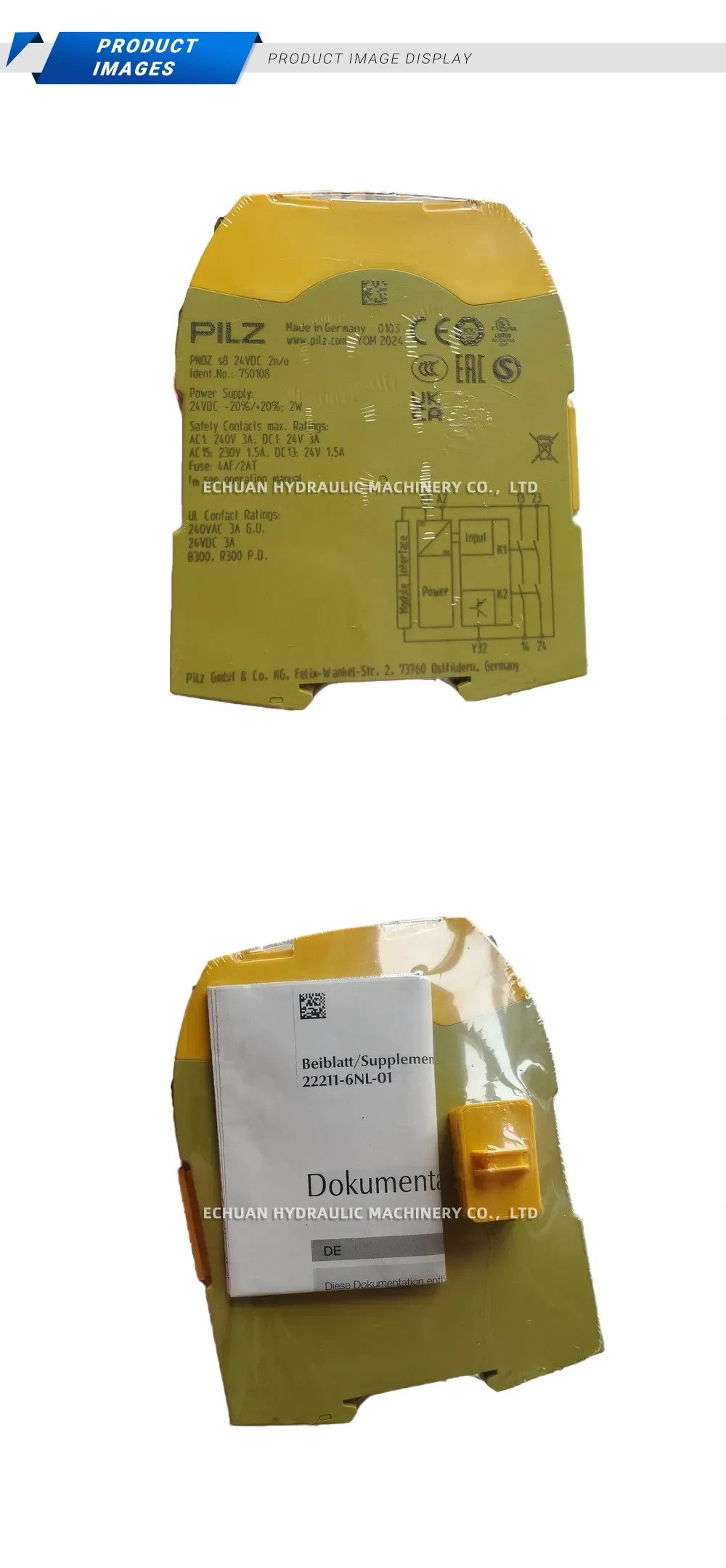 Pilz PNOZ s8 24VDC 2n/o (Ident.No.: 750108) Safety Relay Module Description