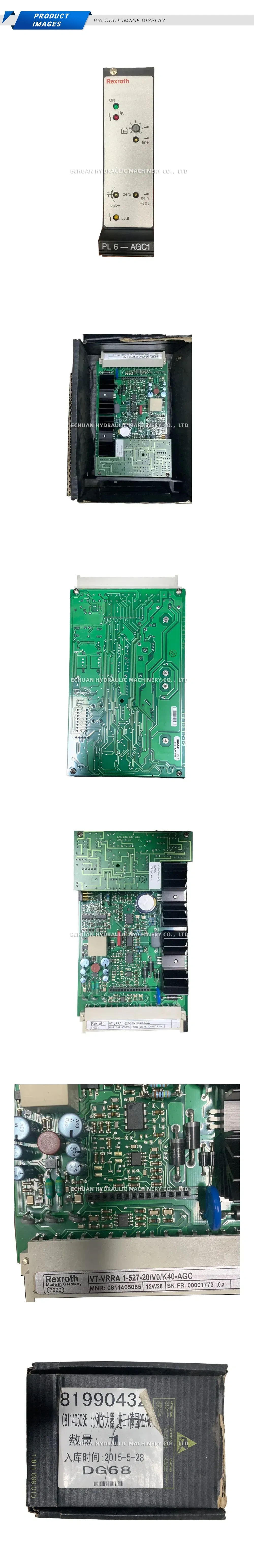 Rexroth VT-VRRA 1-527-20/V0/K40-AGC Proportional Amplifier Card Description
