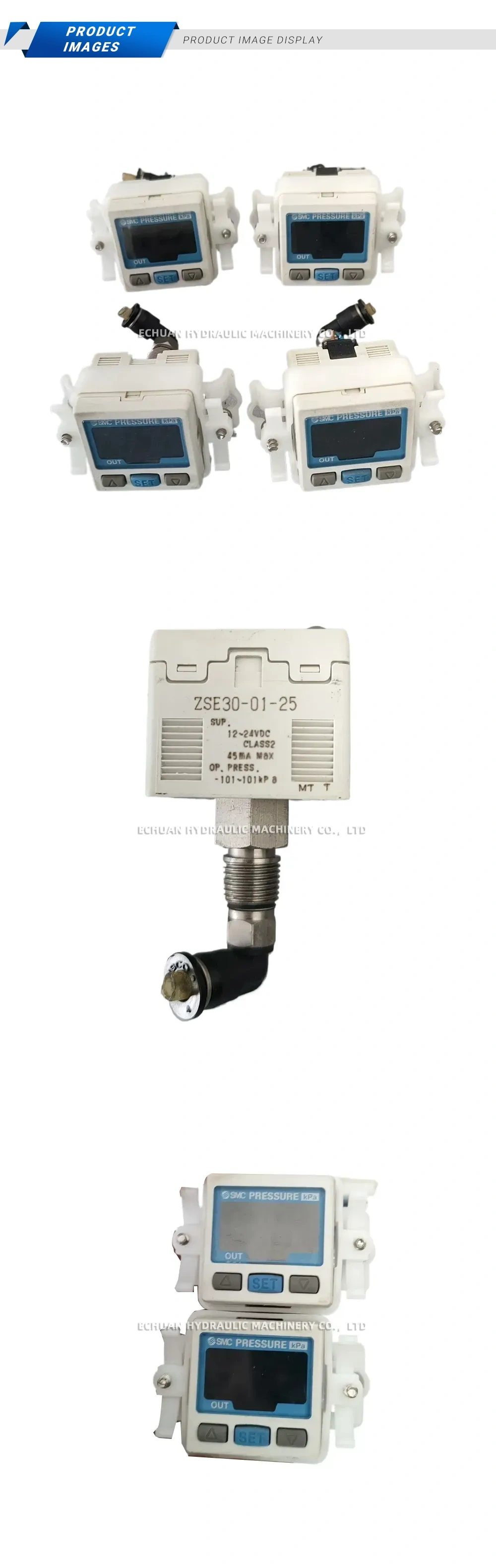 SMC ZSE30-01-25 Digital Pressure Sensor Description