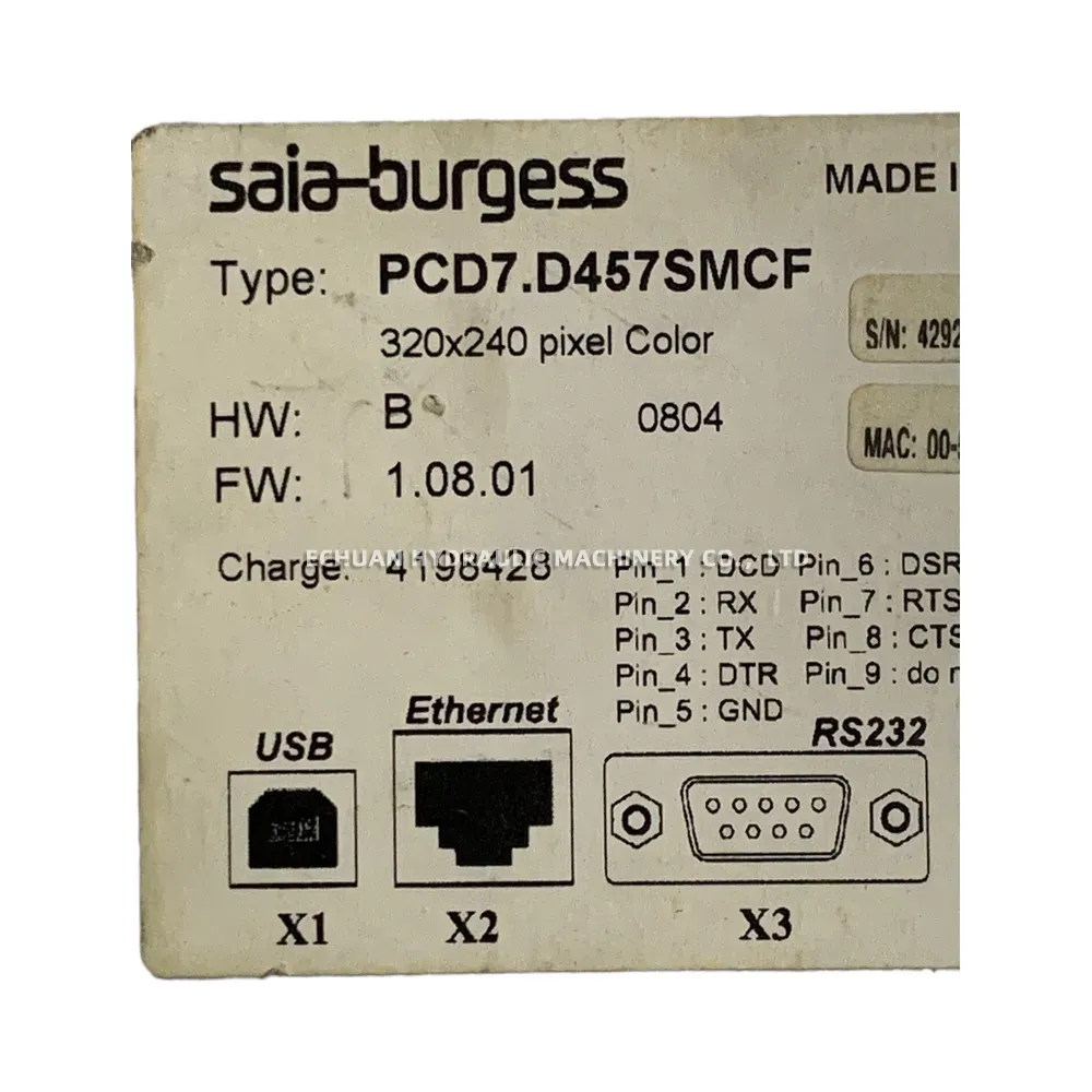 Saia-Burgess PCD7.D457SMCF Web Panel