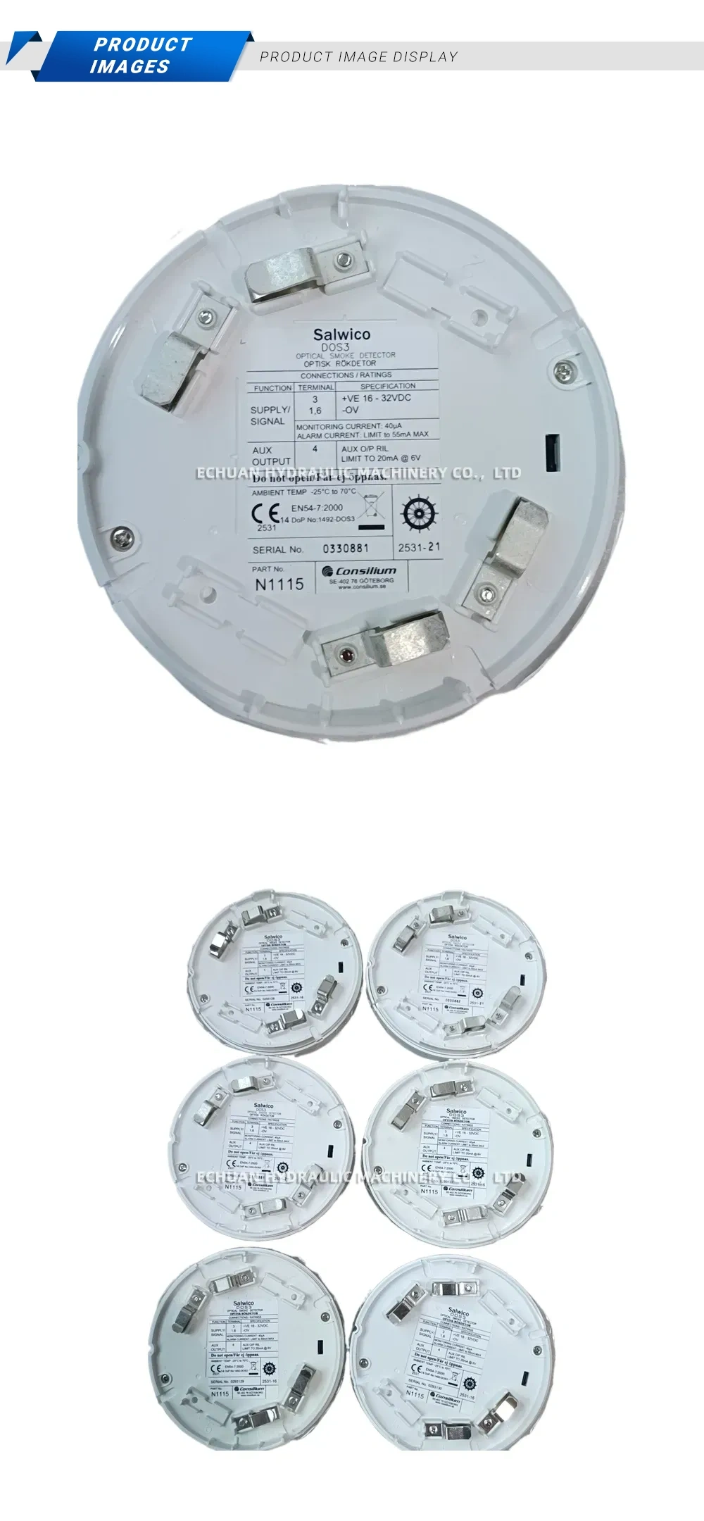 Salwico DOS3 Optical Smoke Detector Description