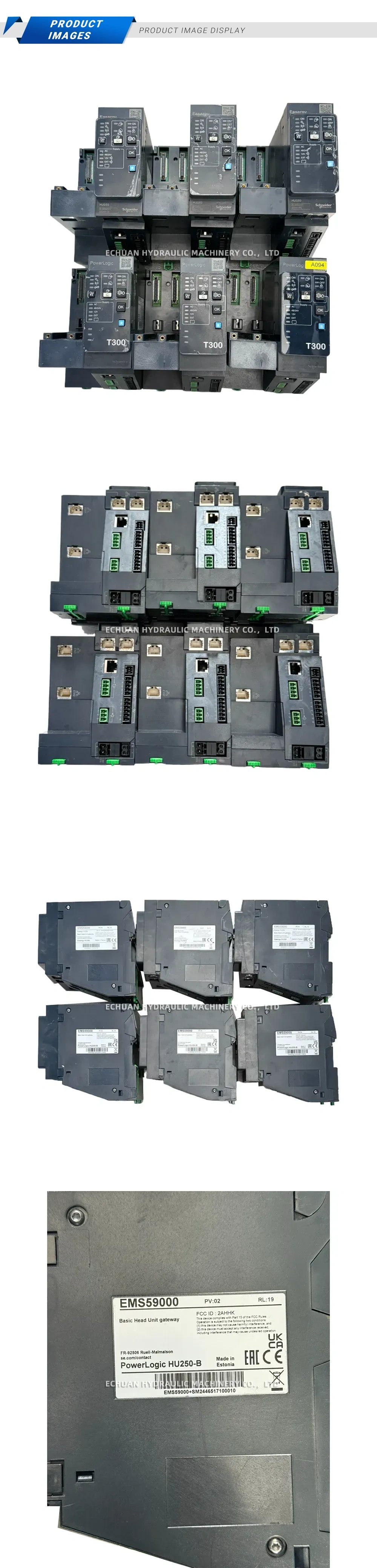 Schneider Electric PowerLogic HU250-B / T300 Basic Head Unit gateway Description