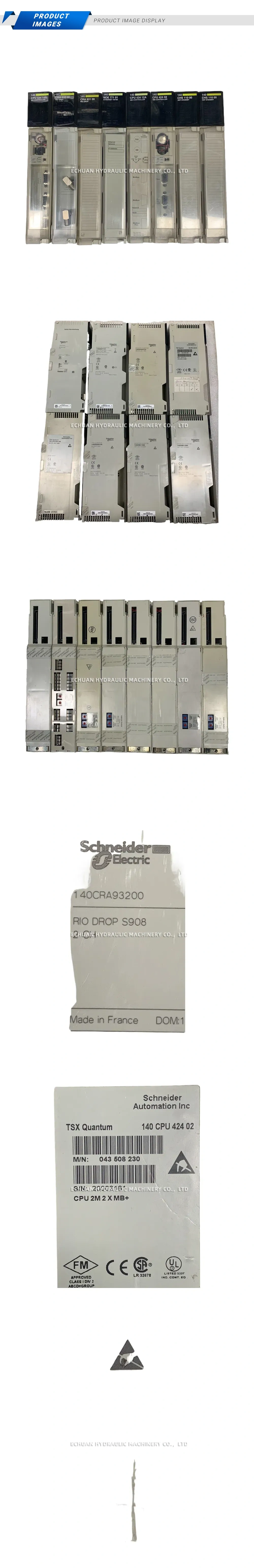 Schneider Electric TSX Quantum 140 Series (140 CPU 534 14A, 140 CRA 932 00, 140 NOE 771 01, 140 CPU 434 12A, 140 CPU 424 02, 140 CHS 110 00) PLC Controller Modules Description