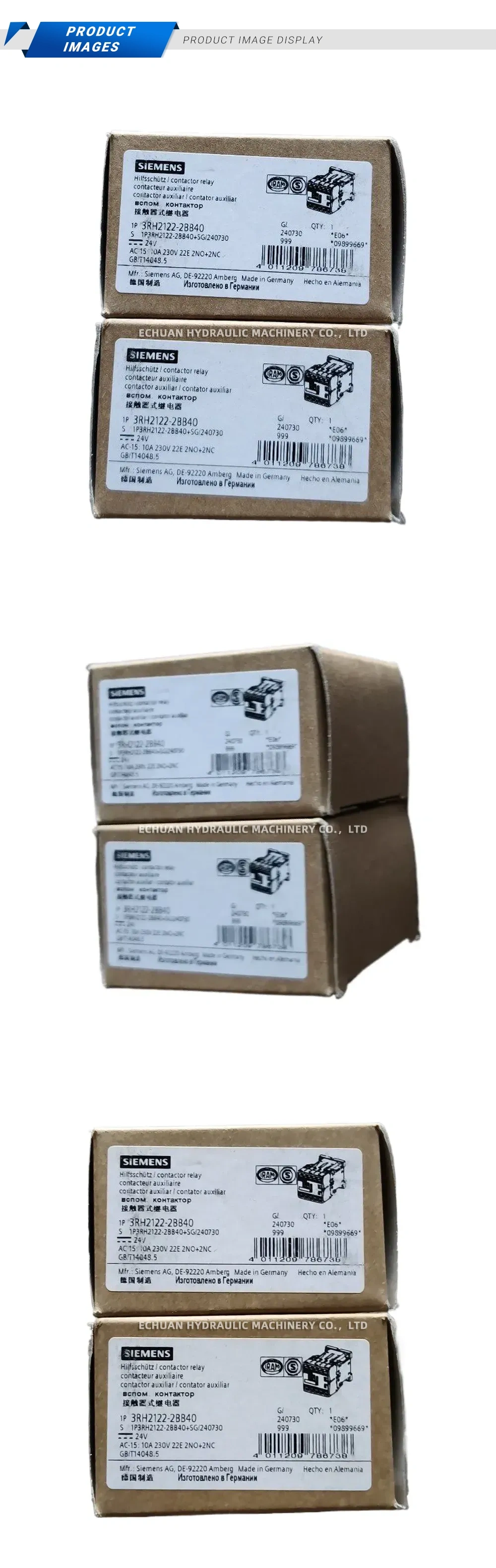 Siemens 3RH2122-2BB40 Contactor Relay Description