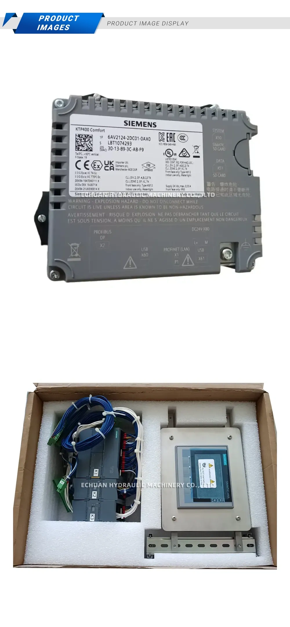 Siemens 6AV2124-2DC01-0AX0 SIMATIC HMI KTP400 Comfort Panel Description