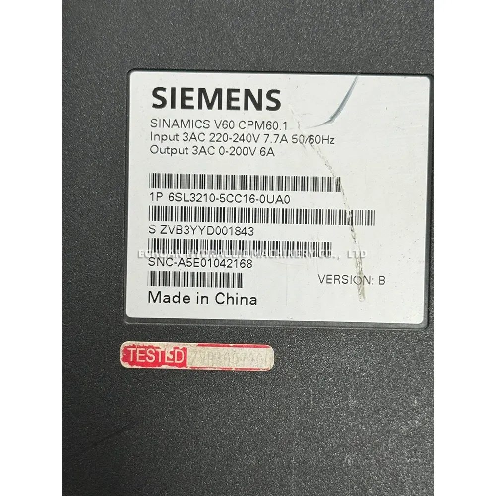 Siemens 6SL3210-5CC16-0UA0 Servo Drive