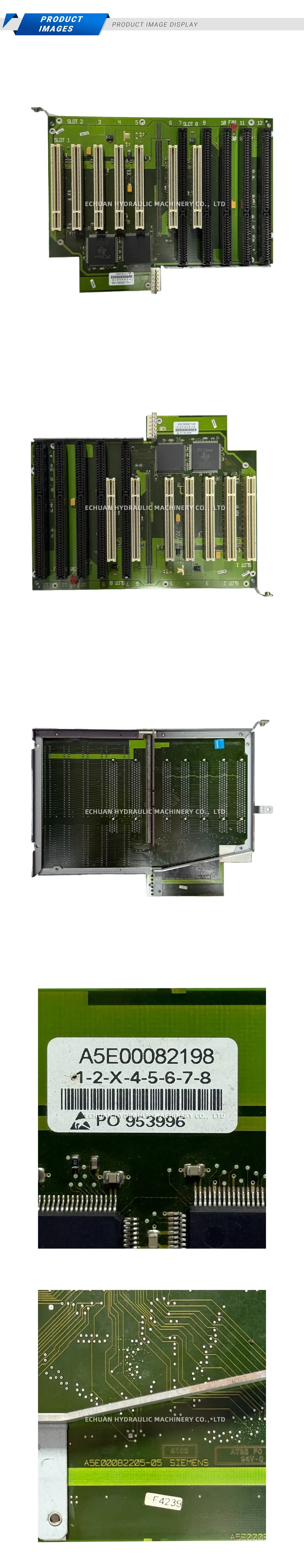 Siemens A5E00082198 Industrial PC Backplane Description