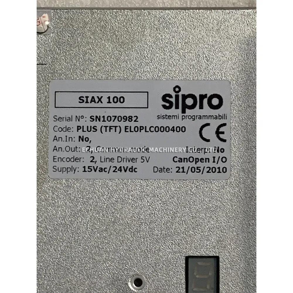 Sipro SIAX 100 Programmable Controller with HMI