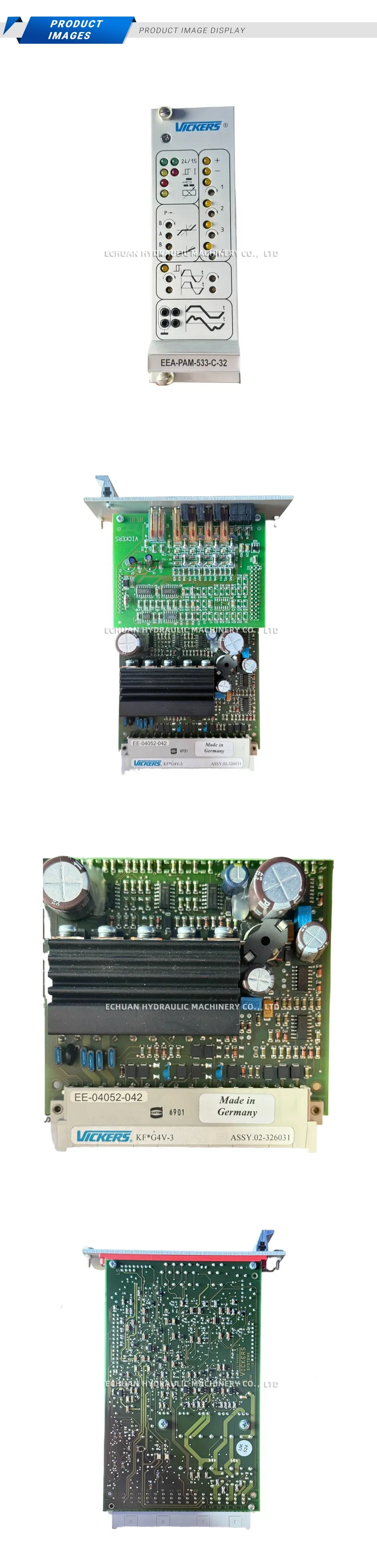 Vickers EEA-PAM-533-C-32 Hydraulic Proportional Amplifier Card Description