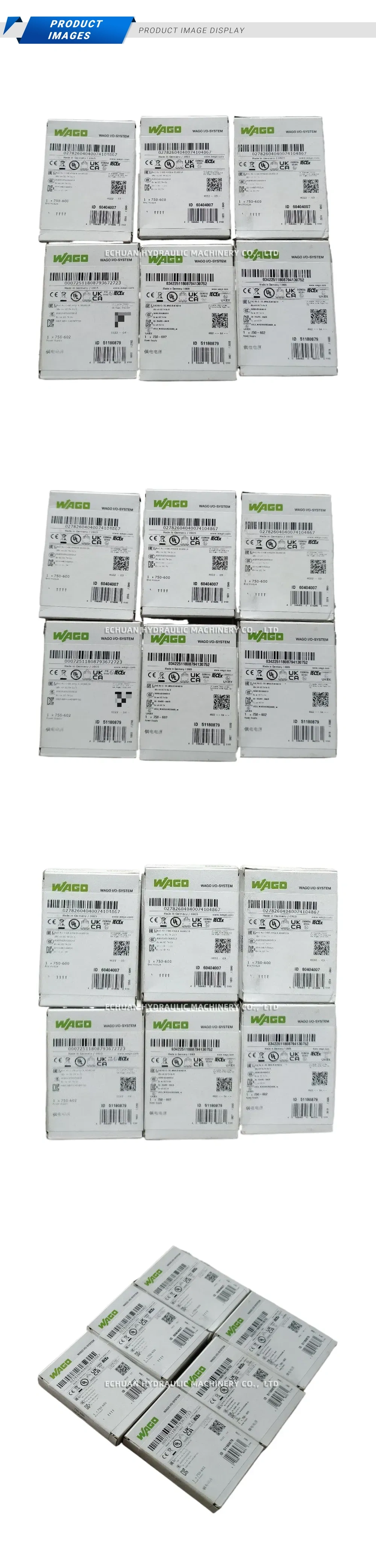 WAGO 750-600, 750-602, 750-607 I/O System Modules (End Module, Power Supply) Description