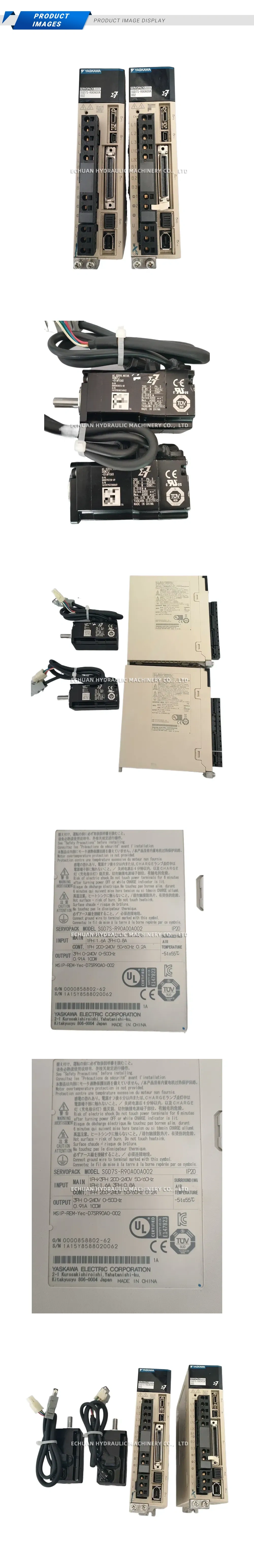 Yaskawa SGD7S-R90A00A002 / SGM7J-01AFC6S AC Servo Drive and Motor Set Description